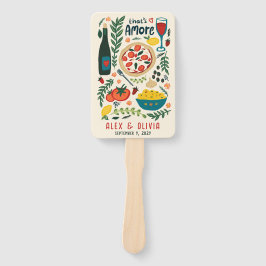 Leque That's Amore Italian Food CUSTOM Wedding Favor