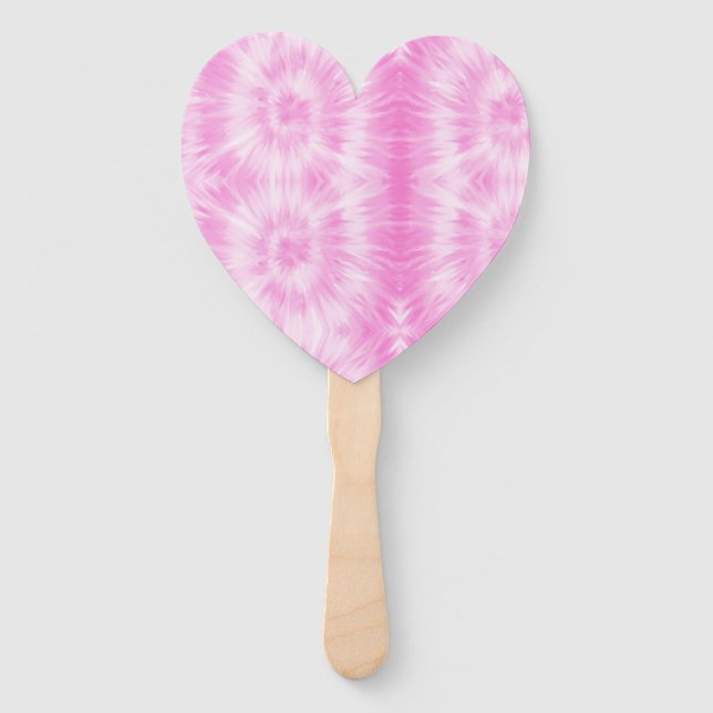 Leque Tiedye Pink Spiral Hippie Tie Dye (Frente)