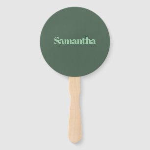 Leque Tipografia de Nome Personalizado Elegante |verde s
