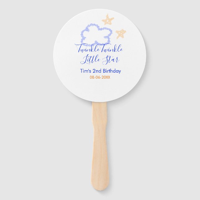 Leque Torre de reluz pequeno aniversário de estrela lara (Frente)