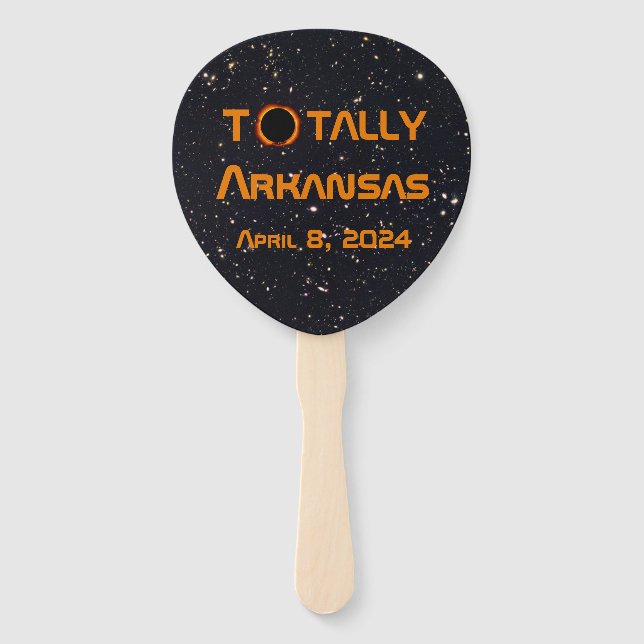 Leque Totalmente Arkansas 2024 Eclipse Solar (Frente)