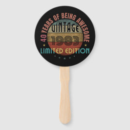 LEQUE TRENDY AWESOME ANO DO PRESENTE DE ANIVERSÁRIO