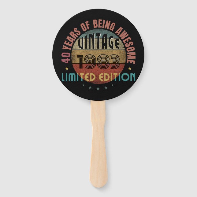 LEQUE TRENDY AWESOME ANO DO PRESENTE DE ANIVERSÁRIO (Frente)