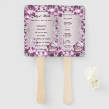 Trendy Purple Floral Chic Wedding