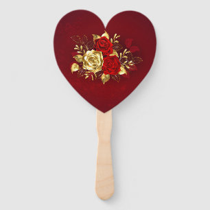Leque Três Rosas de joalharia