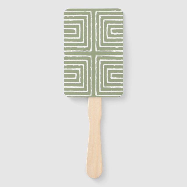 Leque Tribal Maze Pan African Patterne Lama Cloth (Frente)