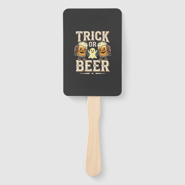 Leque Trick or Beer Design de Cerveja de Halloween_1 (Frente)