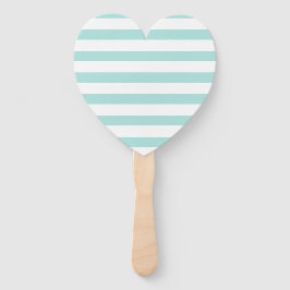 Leque Turquesa clara e horizontal branca