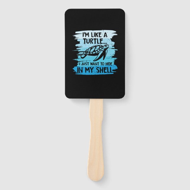Leque Turtle Lover | Sou Como Uma Tartaruga (Frente)