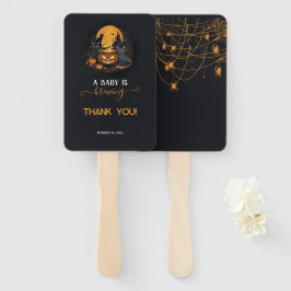 Leque Um Bebê Está Fazendo Chá de fraldas De Halloween B