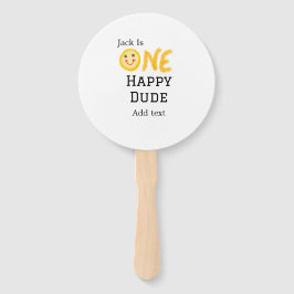 Leque Um cara feliz 1rua feliz Aniversário sorrido amare