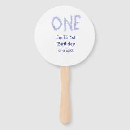 Leque Um primeiro aniversario moderno de menino brilhant