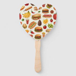 Leque um ventilador em forma de comida