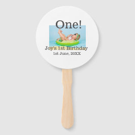 Leque Uma primeira foto de aniversário, data de adição m