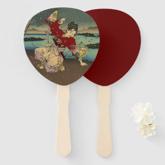 Leque Umewaka no rio Sumida