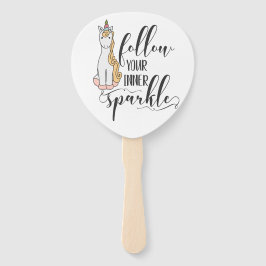 Leque Unicórnio Siga seu partido Inner Sparkle (Color)