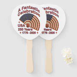 Leque USA 250 Years Patriotic Fan Design – 1776-2026 
