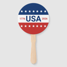 Leque USA's 250th Anniversary 1776 2026 Red White Blue