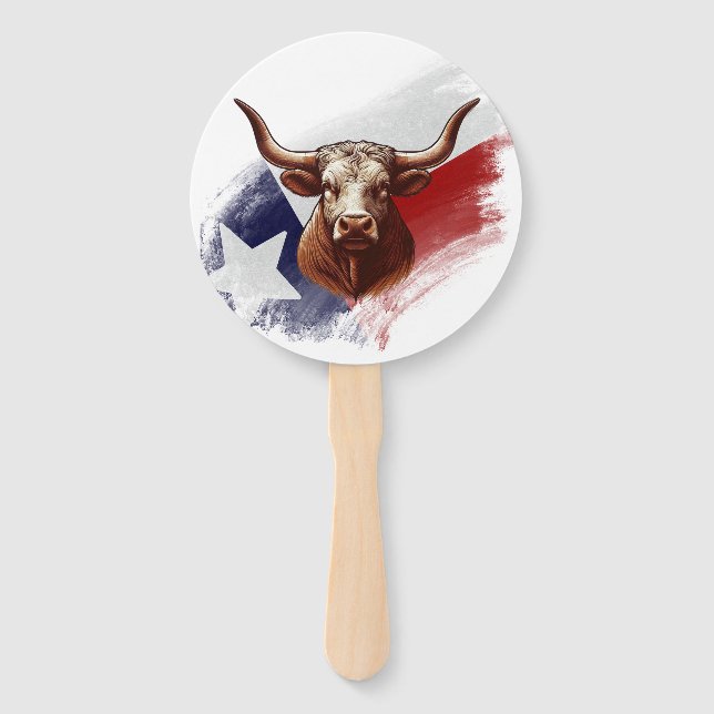 Leque Vaca longhorn do Texas (Frente)