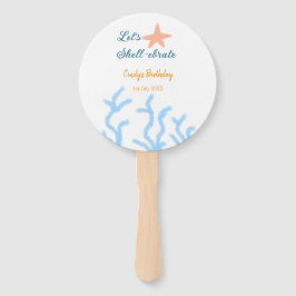 Leque Vamos de carapaça-embriagada durante o aniversário