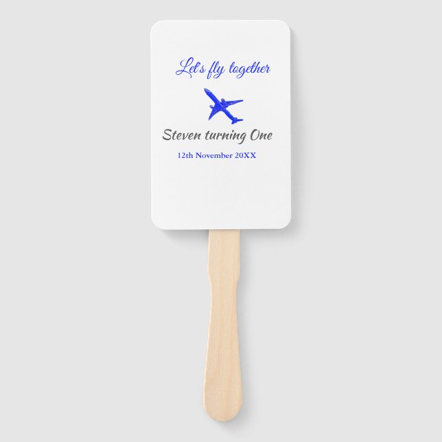 Leque Vamos voa juntos no primeiro aniversário avião da  (Frente)