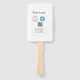 Leque Varredura de código Q R para pagar adicionar logot