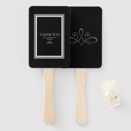 Leque Ventilador branco e preto