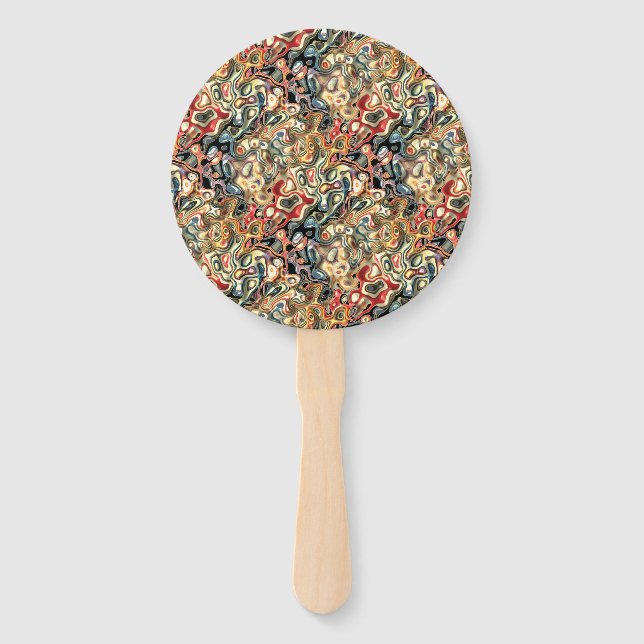 Leque Ventilador da Mão abstrato (Frente)