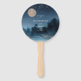 Leque Ventilador da Mão do Programa de Casamento da Pais