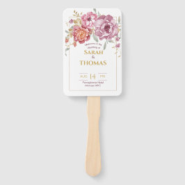 Leque Ventilador da Mão do Programa (frontal e traseira)