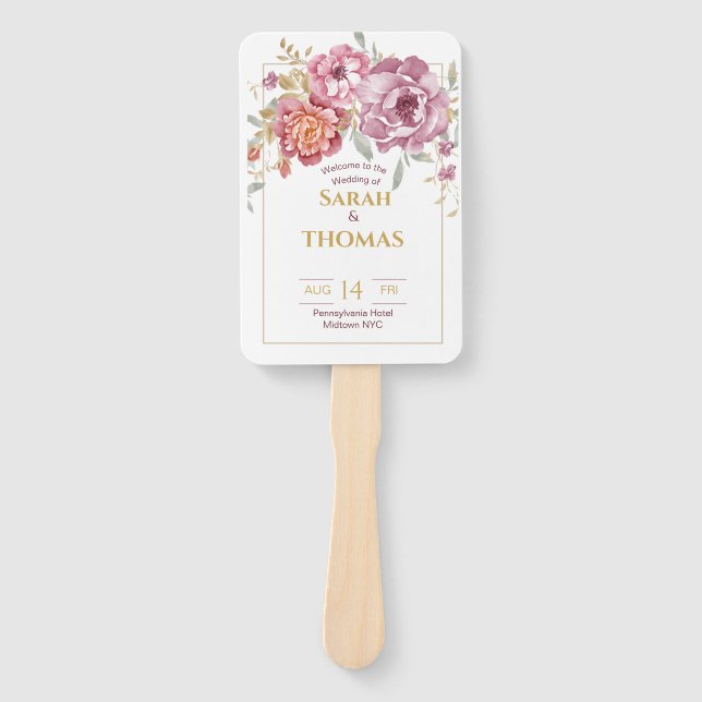 Leque Ventilador da Mão do Programa (frontal e traseira) (Frente)