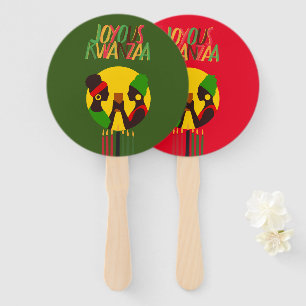 Leque Ventilador da Mão Kwanzaa - Favor do Partido