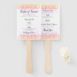 Leque Ventilador da Ordem de Serviço Sunset Mandala