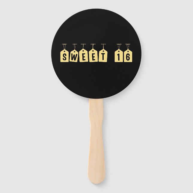 Leque Ventilador de 16 Festas Doce (Frente)