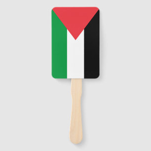Leque Ventilador de mão com bandeira da Palestina