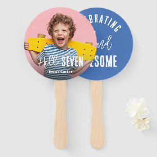Leque Ventilador de Mão de Aniversário Personalizado