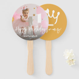 Leque Ventilador de Mão de Aniversário Personalizado