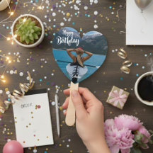 Ventilador de Mão de Aniversário Personalizado em 