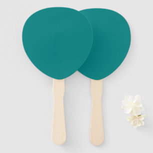 Leque Ventilador de Mão de Pá Teal