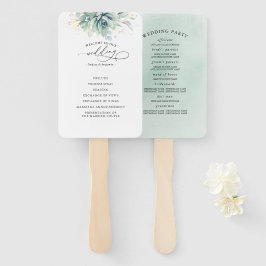 Leque Ventilador de Mão do Programa Casamento Verde