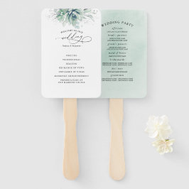 Leque Ventilador de Mão do Programa Casamento Verde