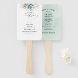 Leque Ventilador de Mão do Programa Casamento Verde