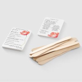 Leque Ventilador de Mão do Programa de Casamento Vermelh