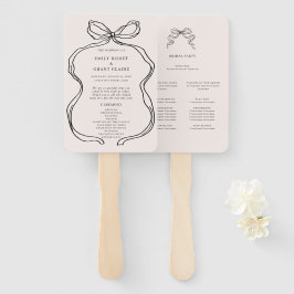 Leque Ventilador de Mão do Programa de Cerimônia Branca 