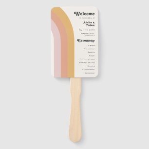 Leque Ventilador de mão do programa Rainbow Wedding do M