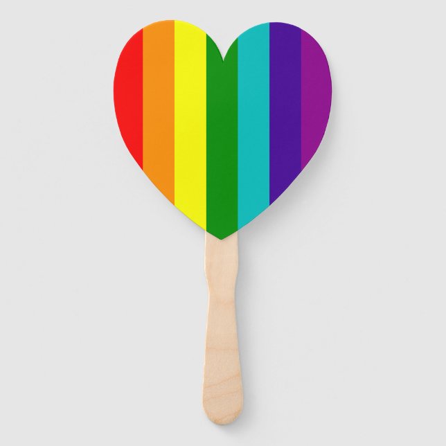 LEQUE VENTILADOR DE MÃO LGBTQIA+ (Verso)