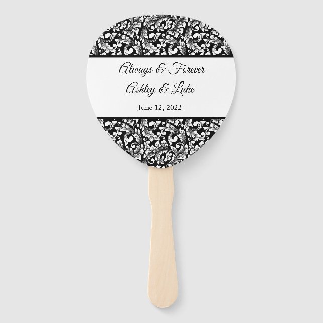 Leque Ventilador de remada de casamento (Frente)