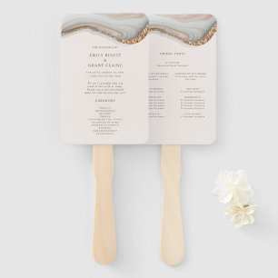 Leque Ventilador do Programa Agate Stone Marble Ceremony