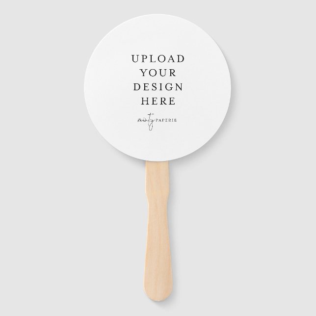 Leque Ventilador do programa de casamento (Frente)