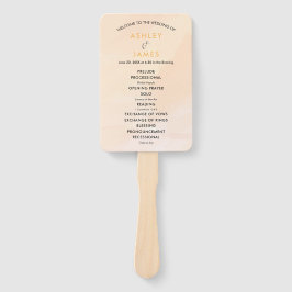 Leque Ventilador do Programa de Casamento Apricot, Pêsse